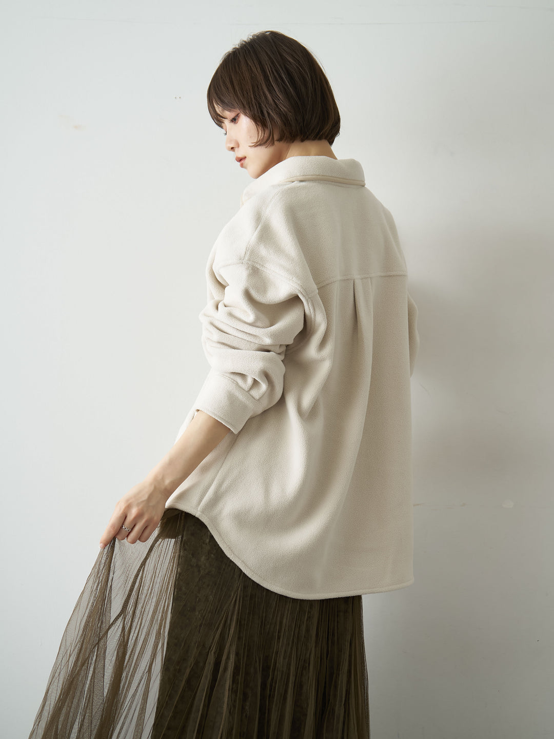 [SET]フリースパイピングシャツ+フリースパイピングシャツ(2set)