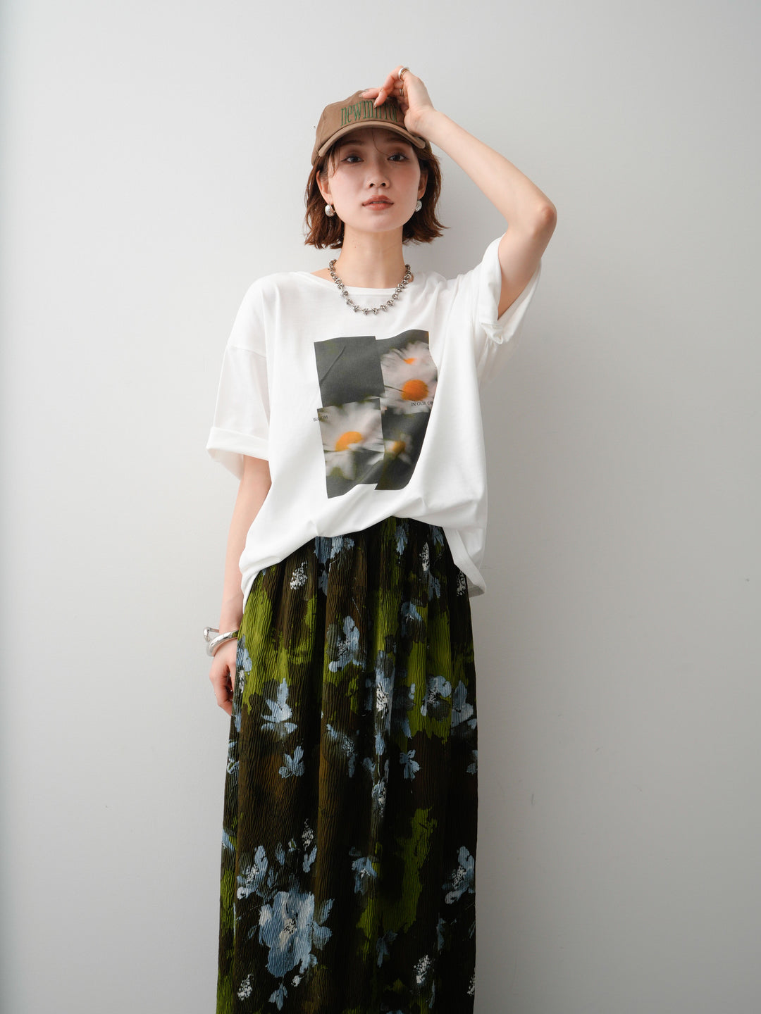 [SET]フラワーフォトTEE+選べるアクセセット(2set)