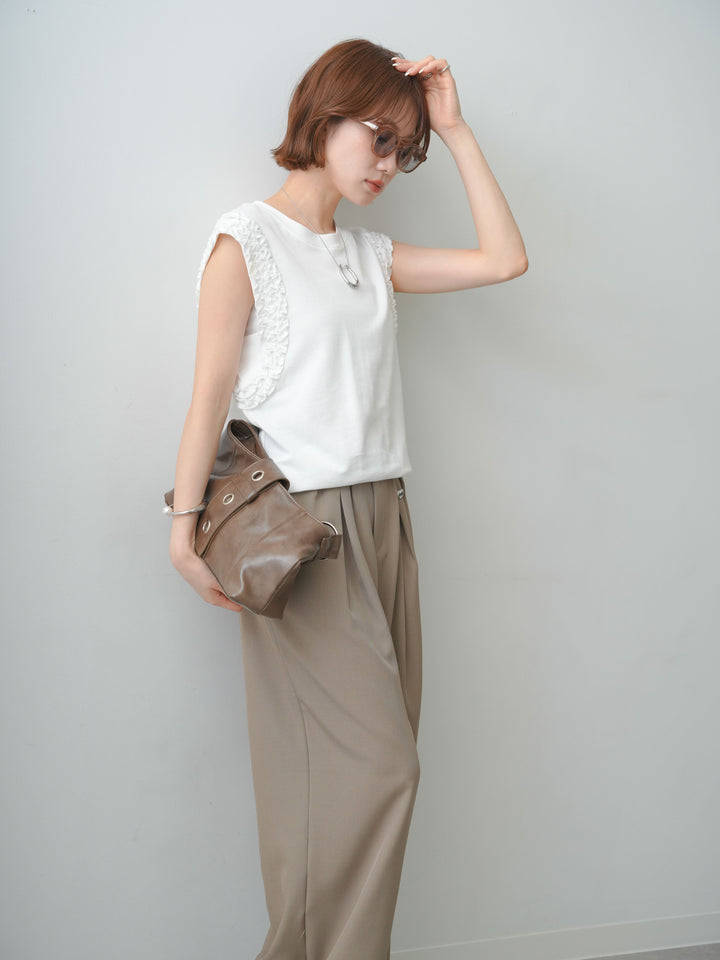 [SET]ホイップフリルフレンチTEE+選べるアクセセット(2set)