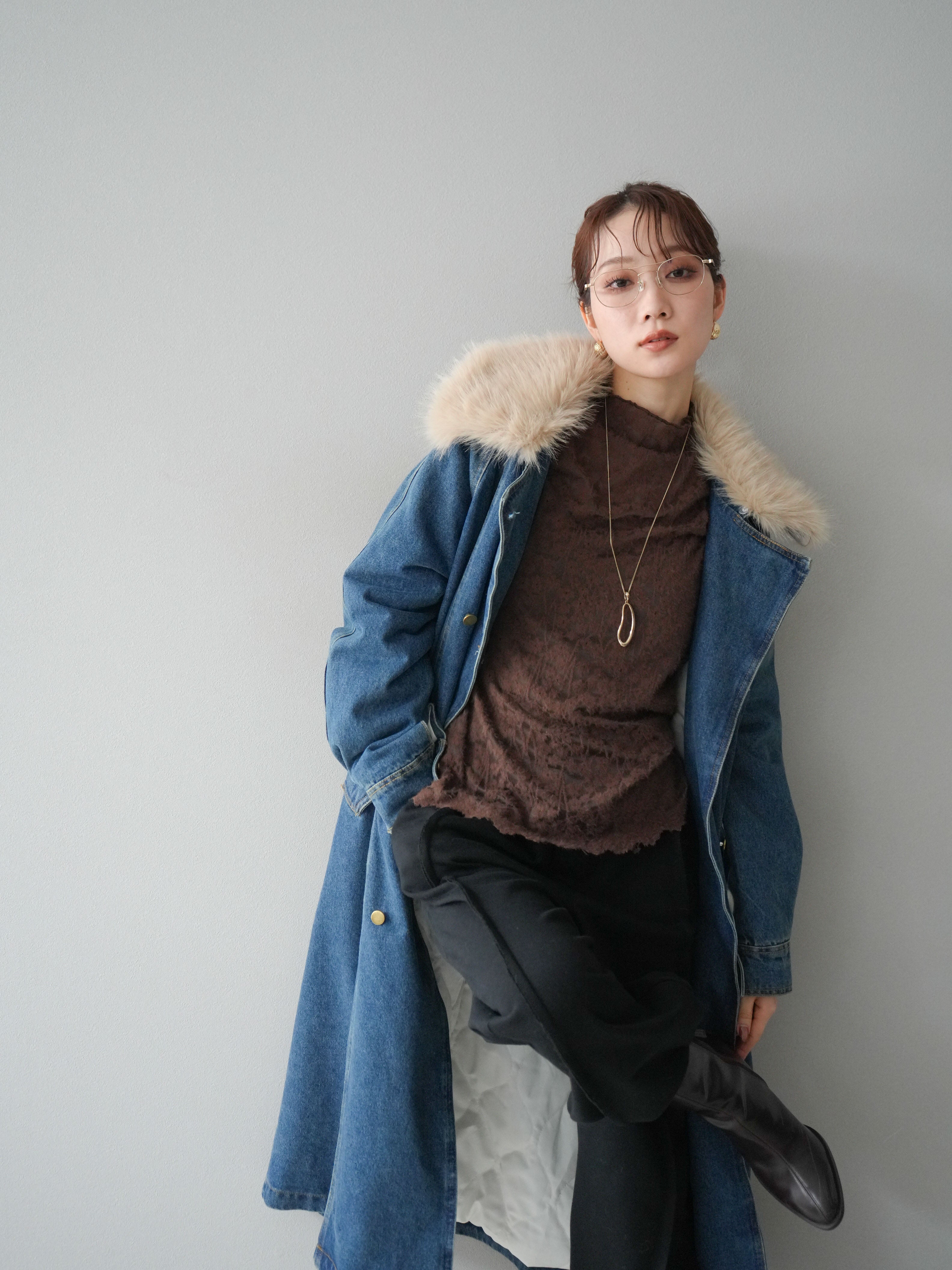 SET]ファー襟デニムロングコート+選べるアクセセット(2set) – Lumier