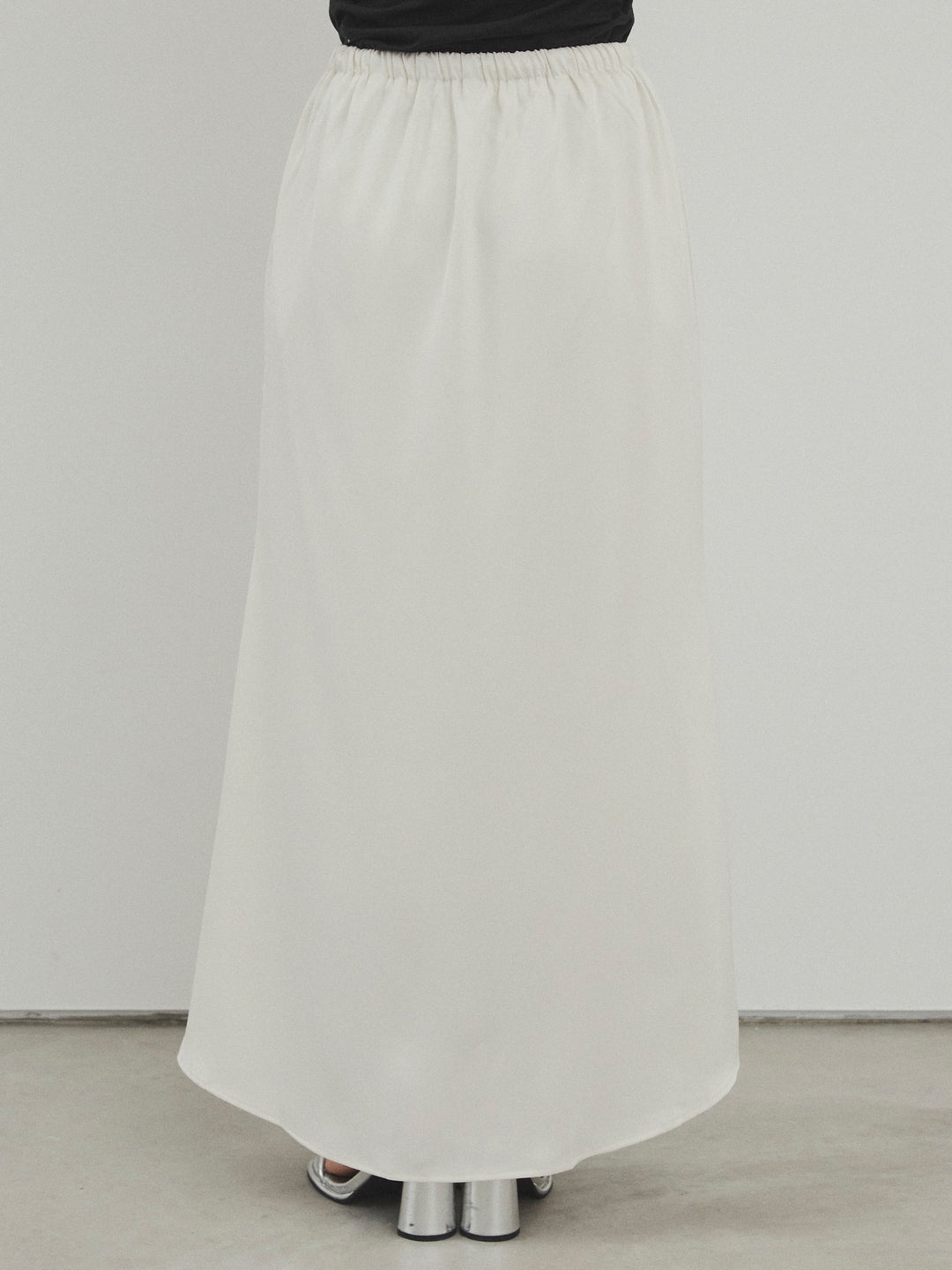 [予約]リラックスナロースカート/アイボリー