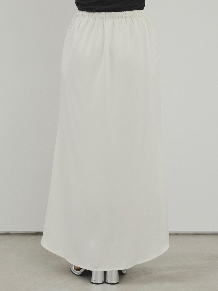 [予約]リラックスナロースカート/アイボリー