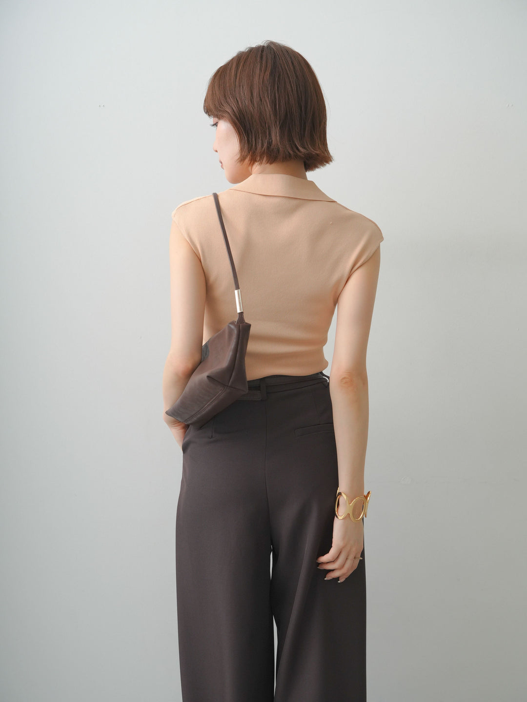 [SET]スキッパーフレンチニットトップス+スキッパーフレンチニットトップス(2set)