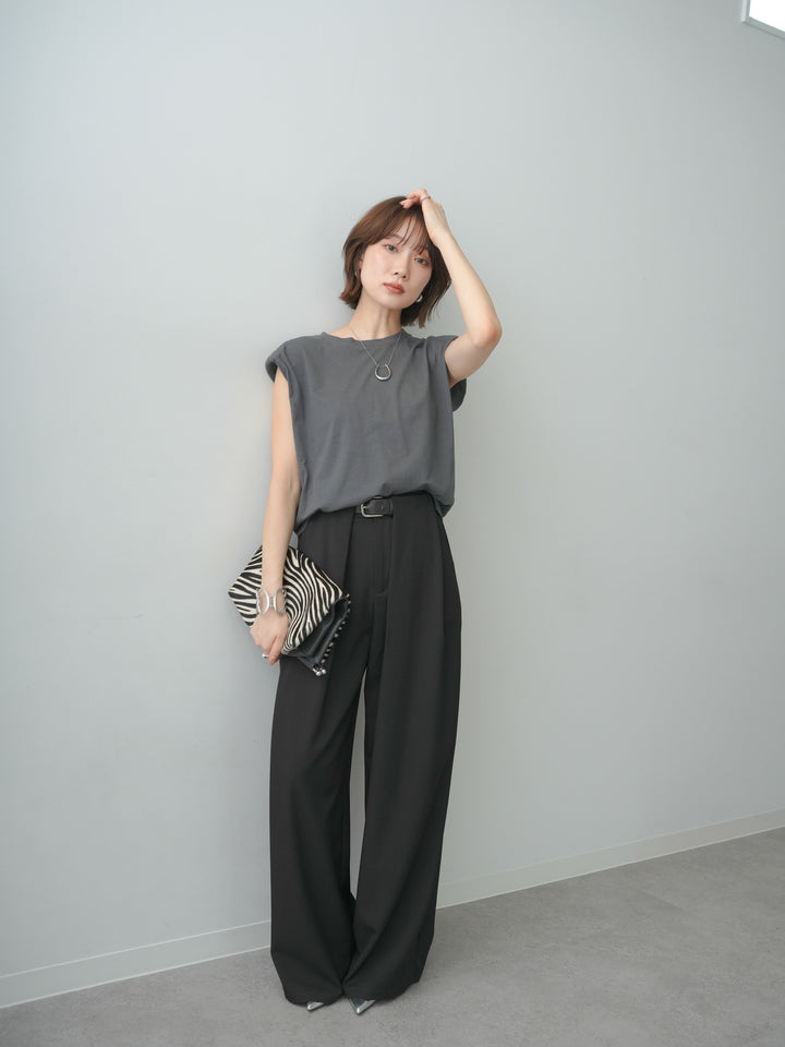 [SET]ショルダーパッドフレンチTEE+ショルダーパッドフレンチTEE(2set)