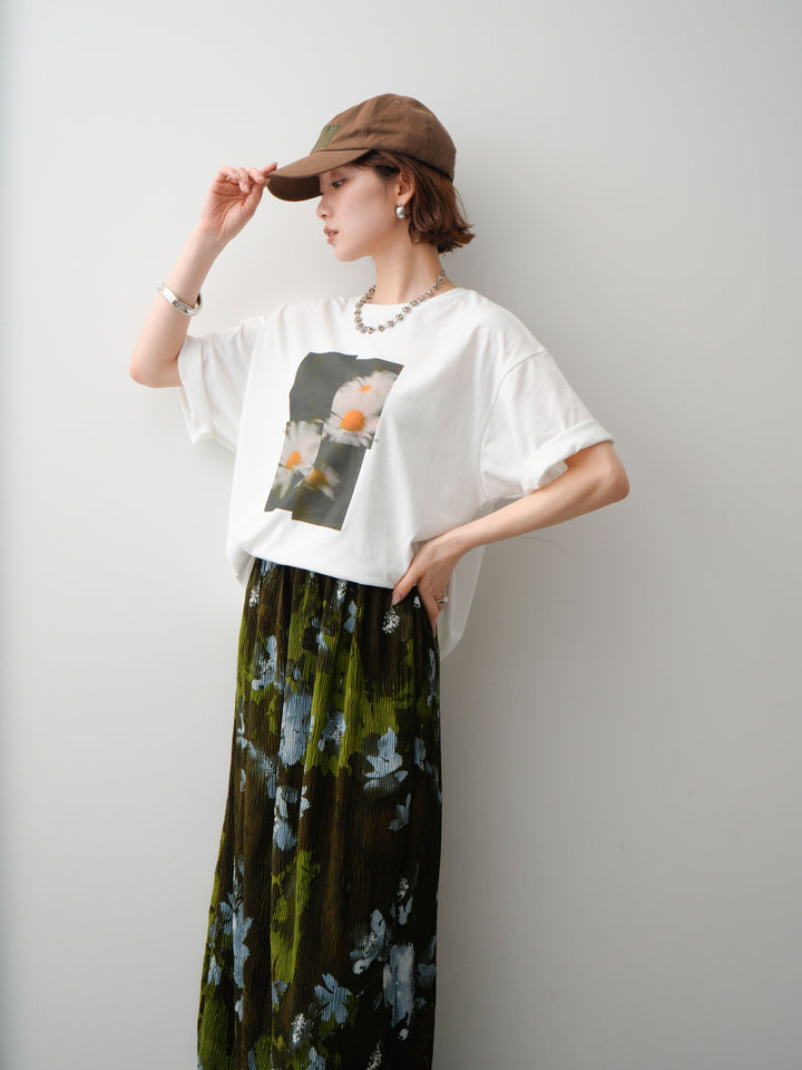 [SET]フラワーフォトTEE+選べるアクセセット(2set)