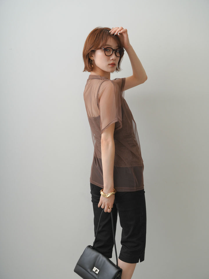 [SET]インナーキャミ付シアーオーバーTEE+インナーキャミ付シアーオーバーTEE(2set)