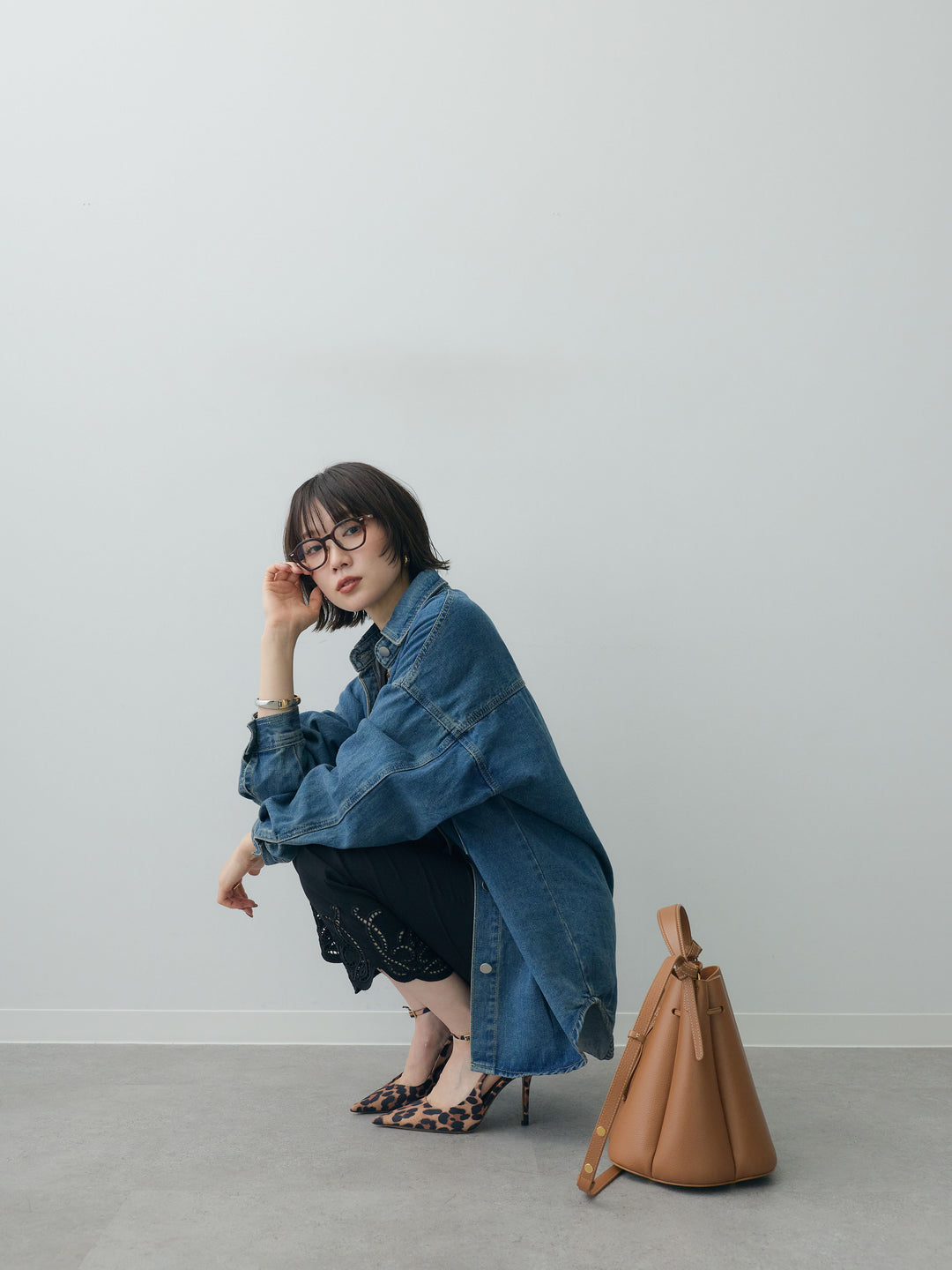 [予約]ビッグポケットデニムオーバーシャツ/denimblue