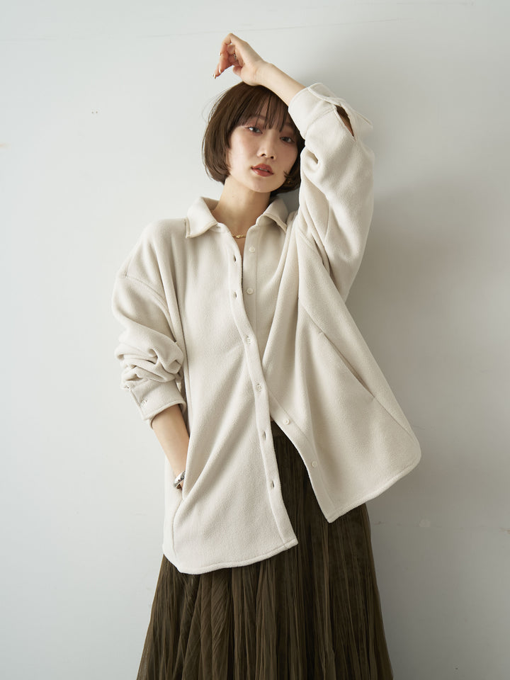 [SET]フリースパイピングシャツ+フリースパイピングシャツ(2set)