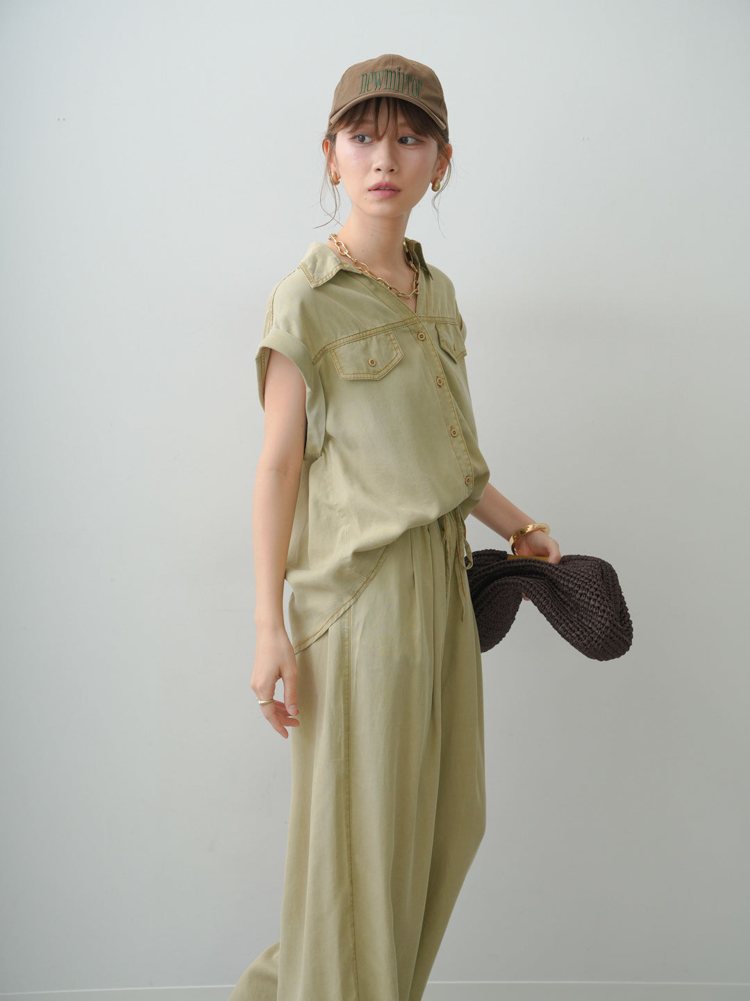 [予約]ヴィンテージウォッシュフレンチシャツ/beige