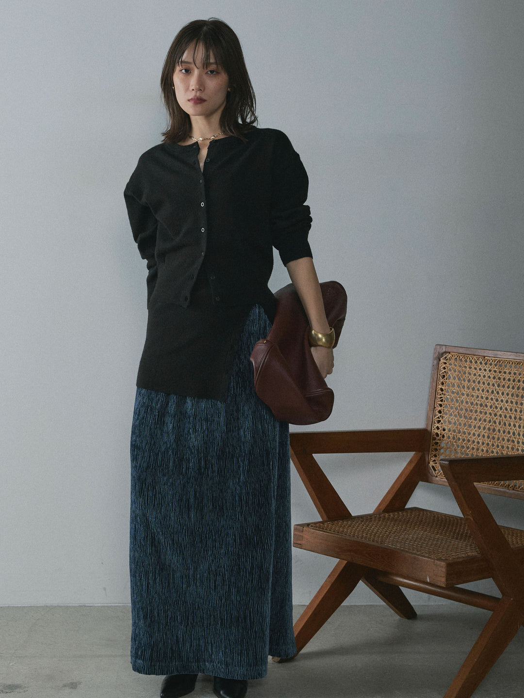 【Allure】[SET]2WAYビスチェアンサンブルカーディガン+2WAYビスチェアンサンブルカーディガン(2set)