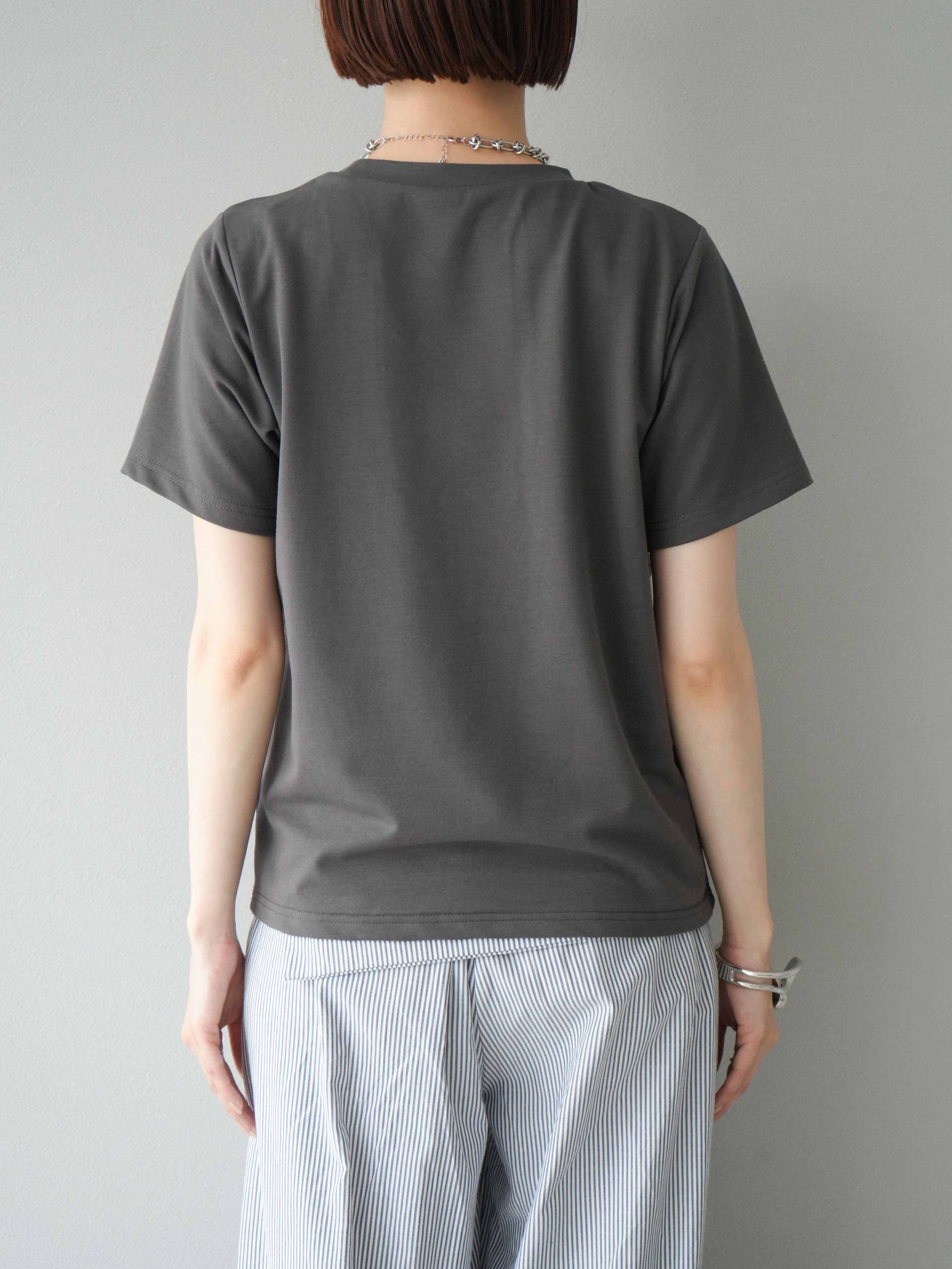 予約]ビスチェデザインTシャツ/チャコール – Lumier