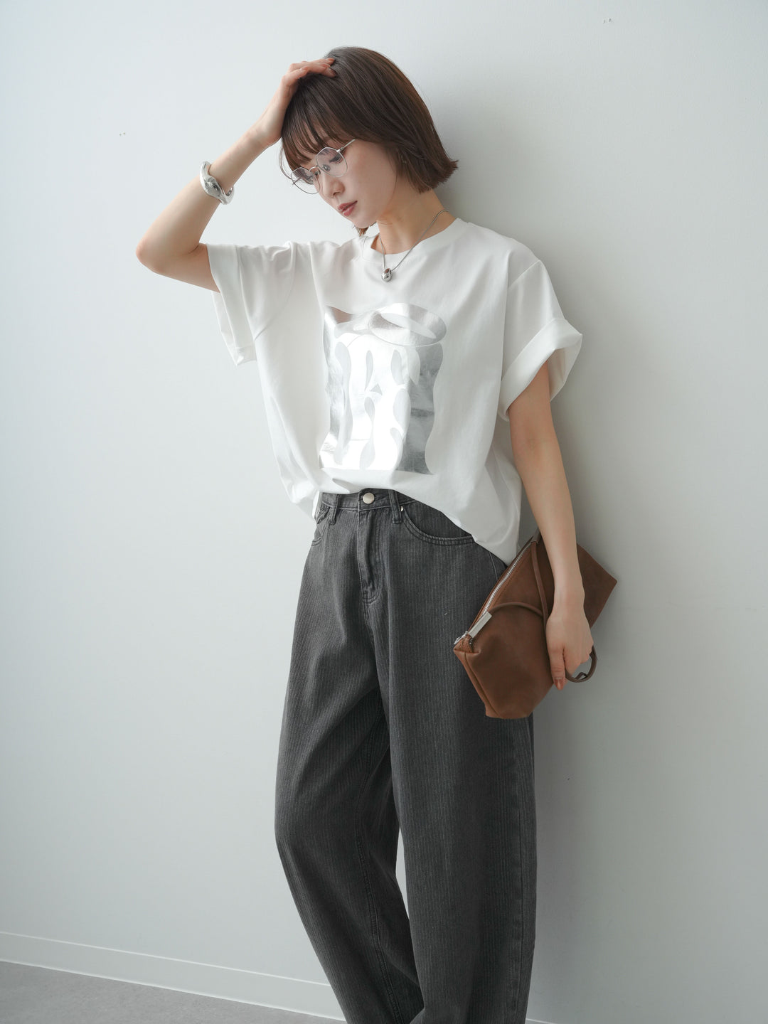 [SET]クールタッチアートロゴオーバーTEE+選べるアクセセット(2set)