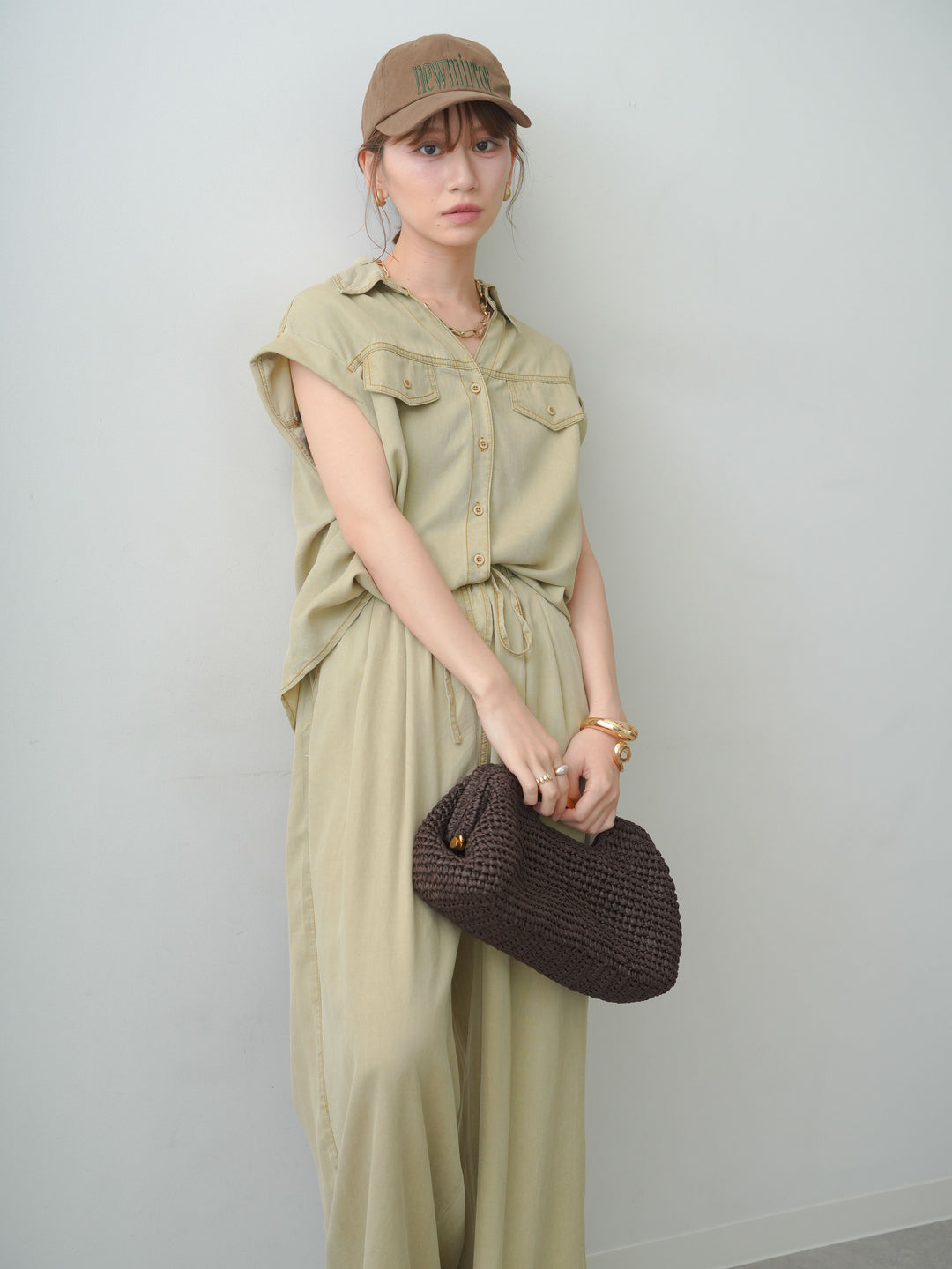 [予約]ヴィンテージウォッシュフレンチシャツ/beige