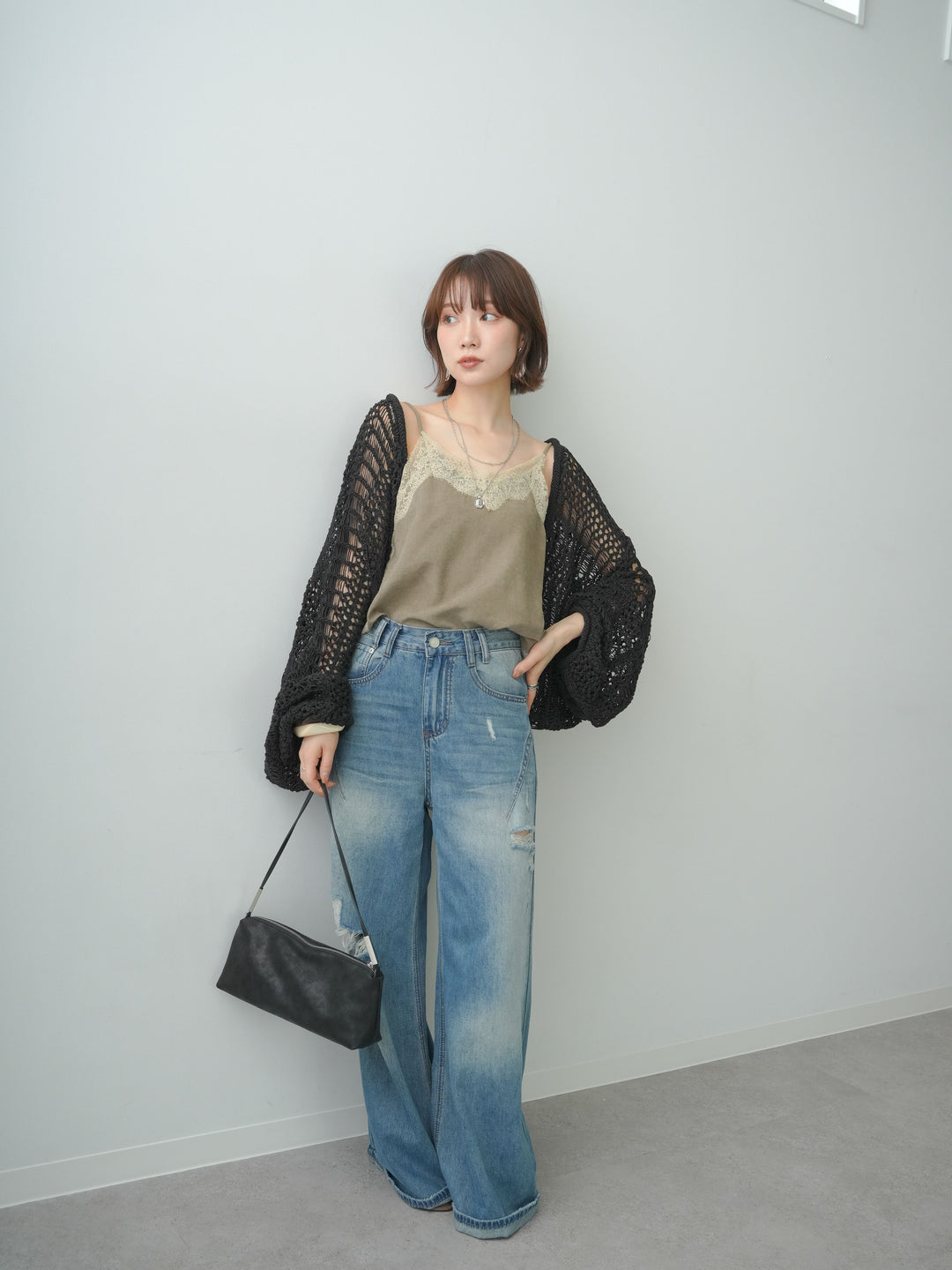 [SET]ミックスメッシュニットボレロ+ミックスメッシュニットボレロ(2set)