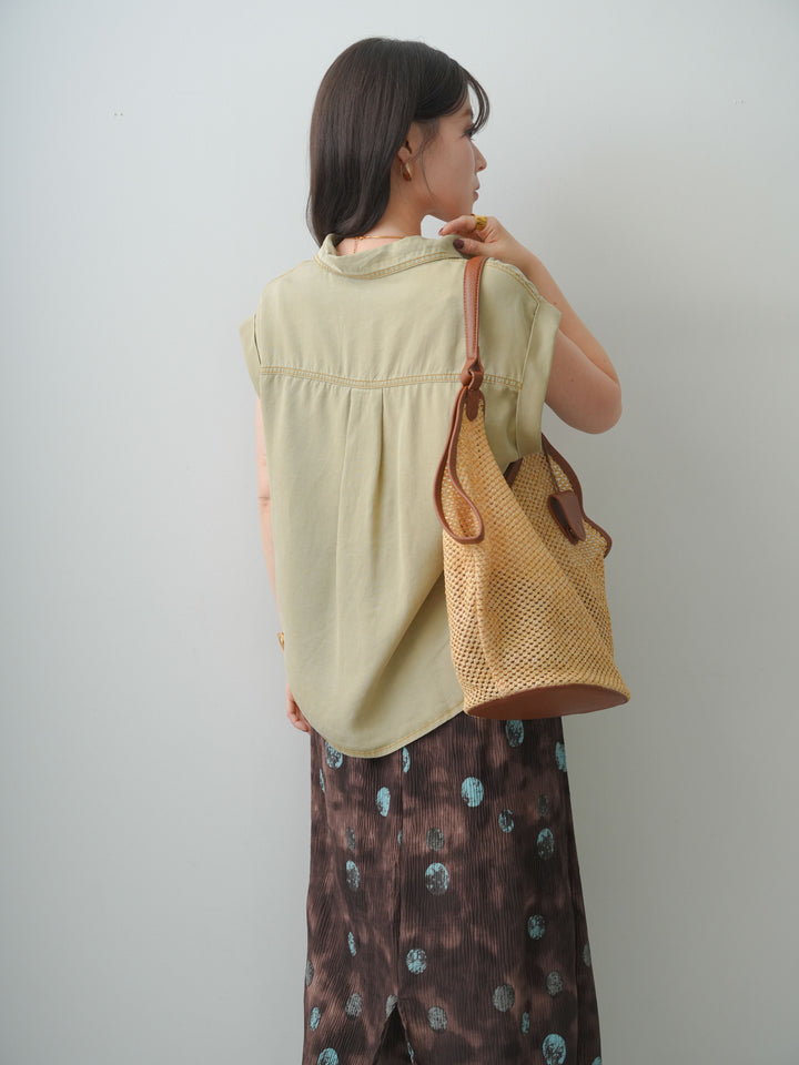 [予約]ヴィンテージウォッシュフレンチシャツ/beige