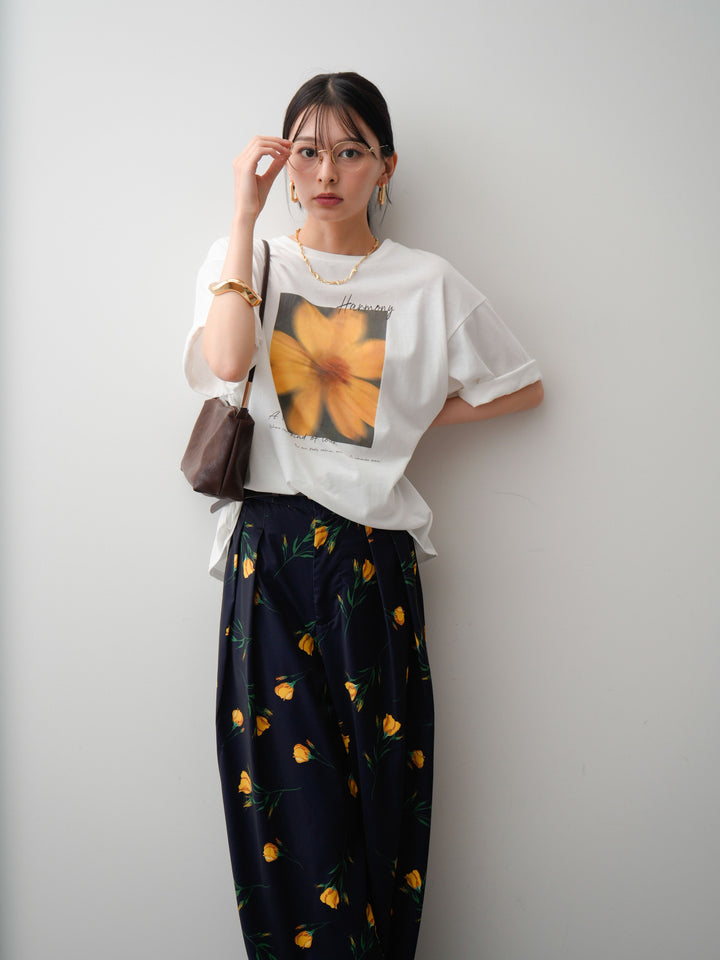 [SET]フラワーフォトTEE+フラワーフォトTEE(2set)