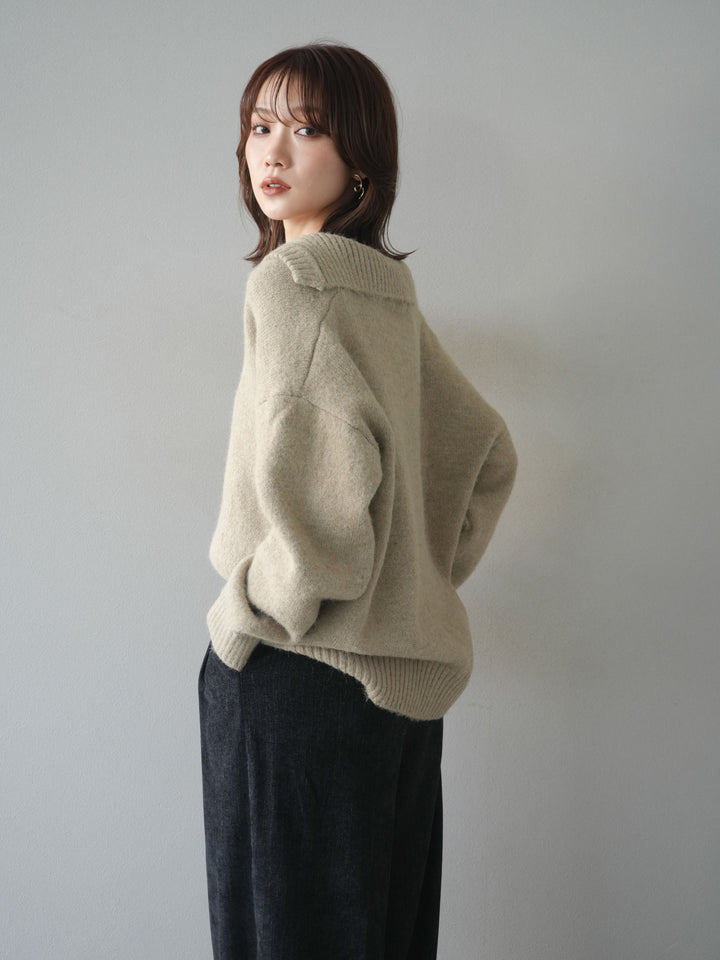 [SET]スキッパーニットプルオーバー+選べるアクセセット(2set)