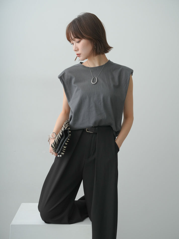 [SET]ショルダーパッドフレンチTEE+ショルダーパッドフレンチTEE(2set)