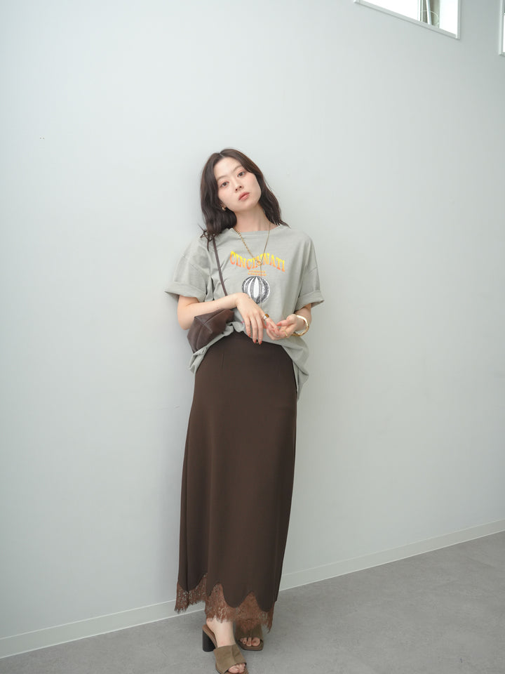 [SET]ヴィンテージライクプリントオーバーTEE+選べるアクセセット(2set)
