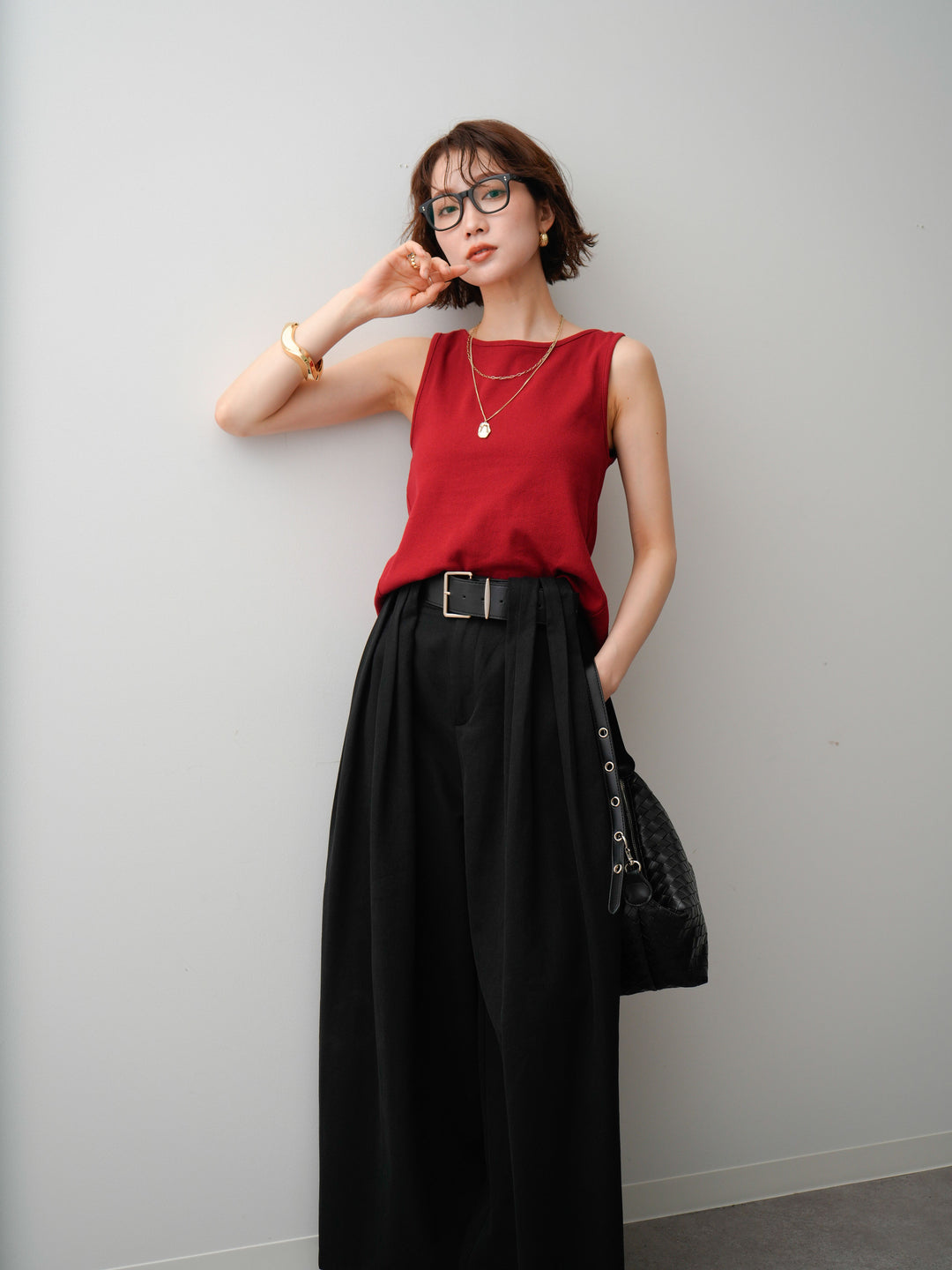 [SET]ツイストタンクトップ+ツイストタンクトップ(2set)