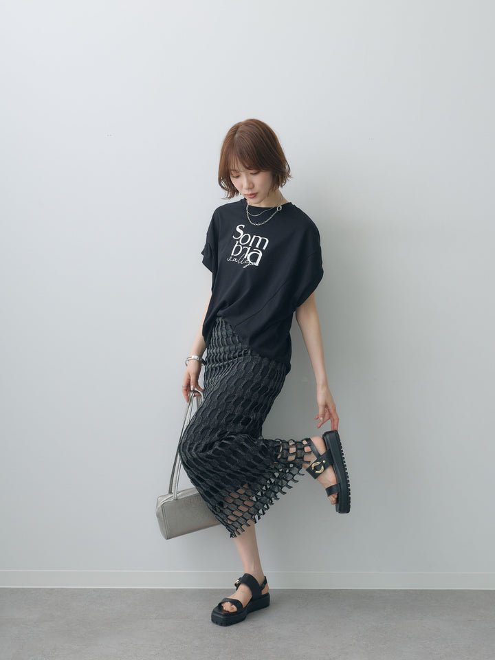 [SET]立体ロゴエンボスTEE +選べるアクセセット(2set)