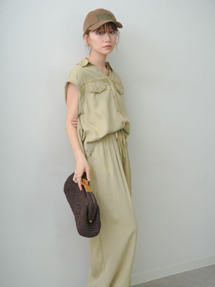 [予約]ヴィンテージウォッシュフレンチシャツ/beige