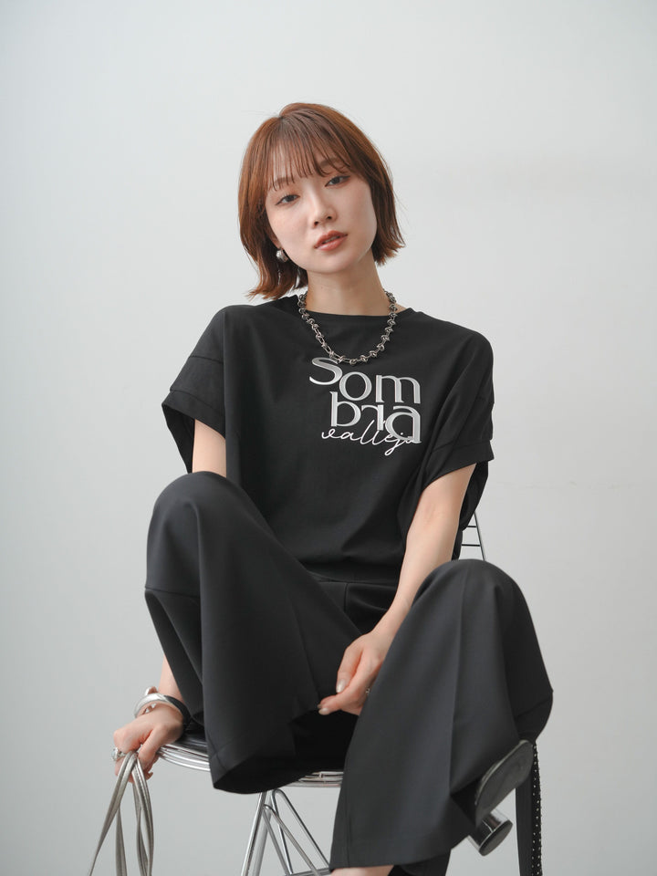 [予約]立体ロゴエンボスTEE /black