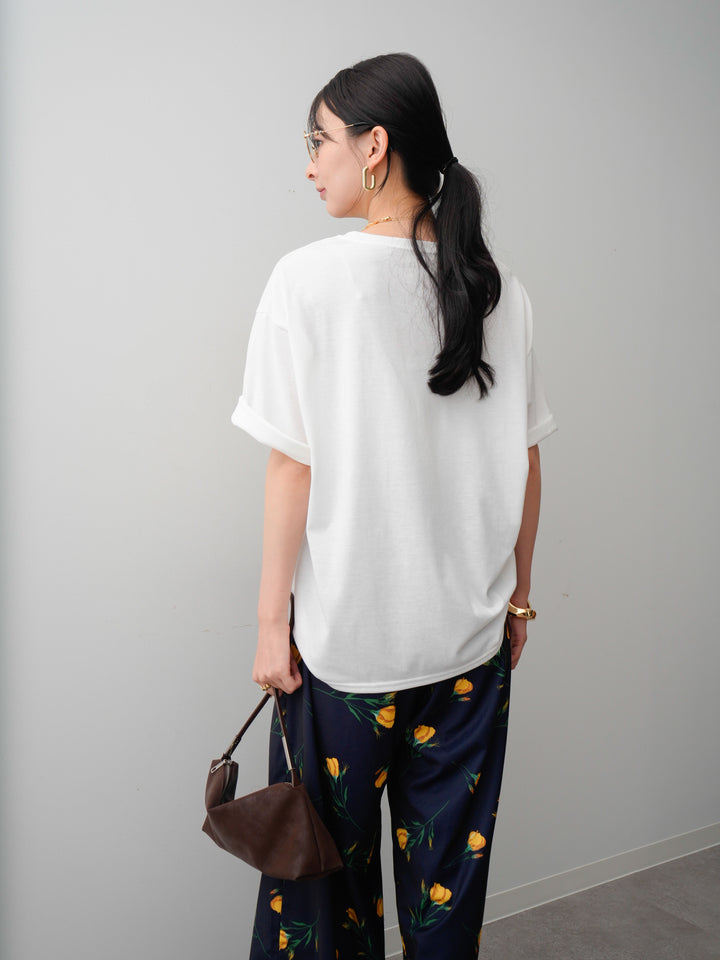 [SET]フラワーフォトTEE+フラワーフォトTEE(2set)