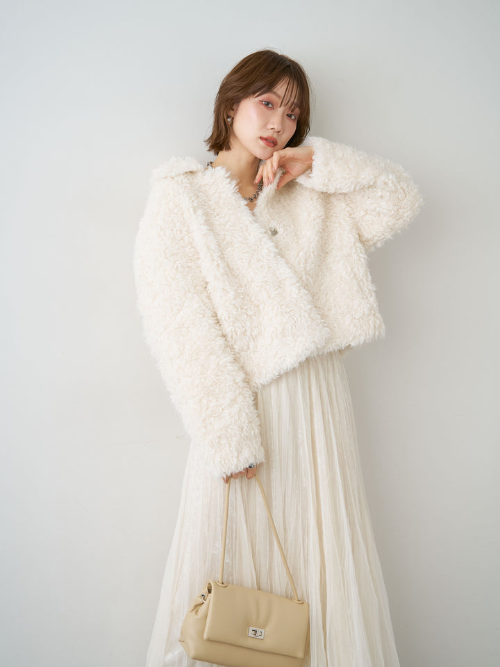 【套裝】貴賓犬毛短外套 + 貴賓犬毛短外套（兩件組）
