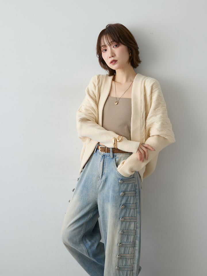 [SET]バックギャザーニットボレロ+バックギャザーニットボレロ(2set)