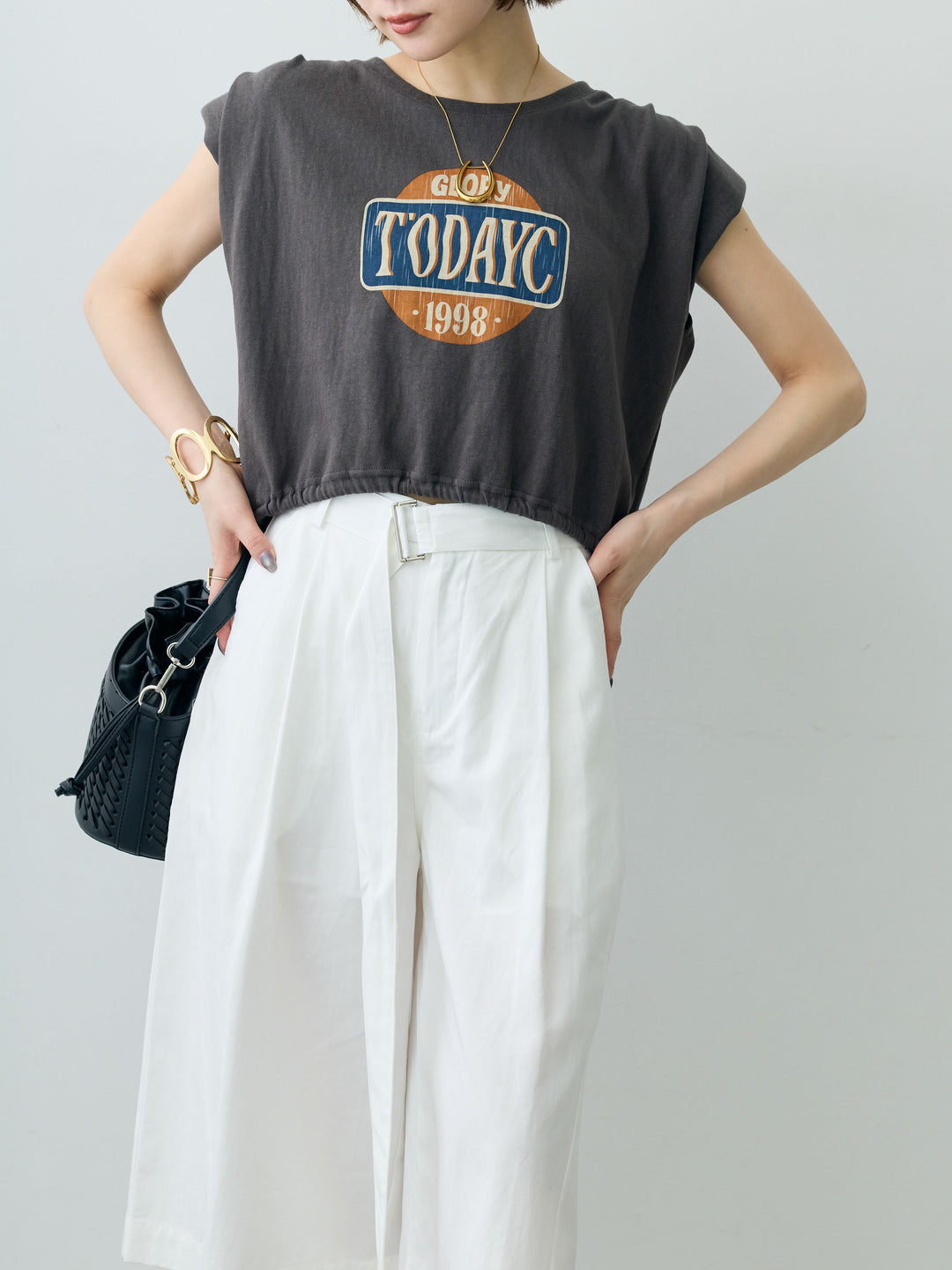 [SET]ヴィンテージロゴドロストTEE+選べるアクセセット(2set)
