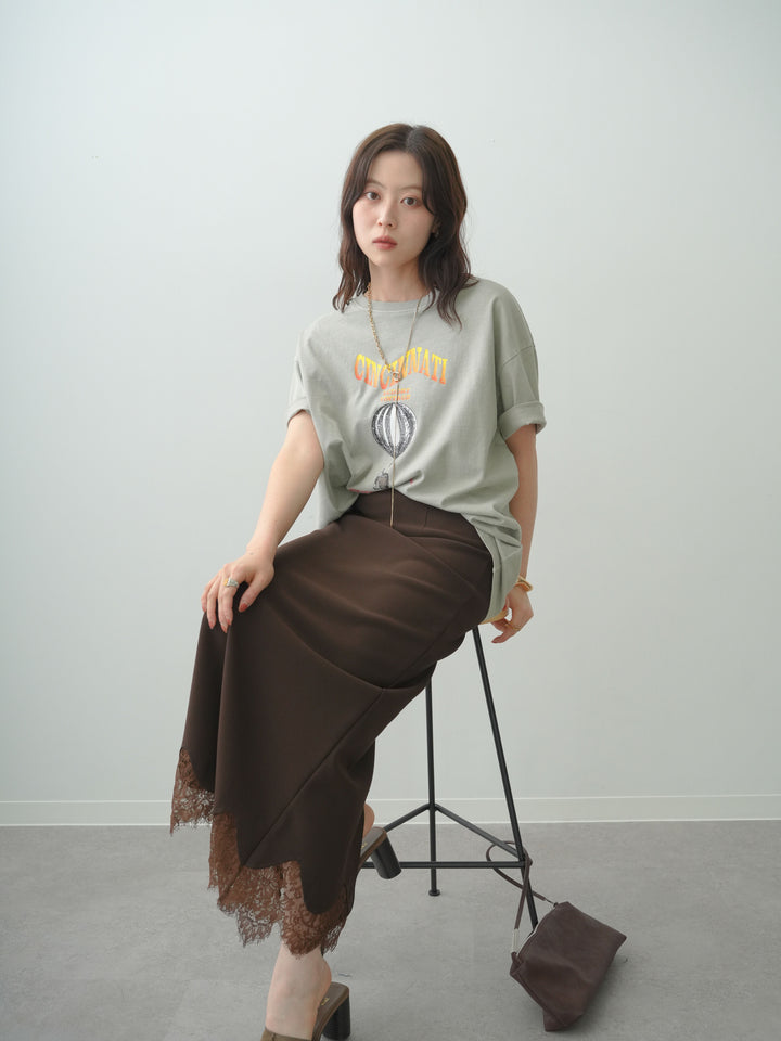 [SET]ヴィンテージライクプリントオーバーTEE+選べるアクセセット(2set)