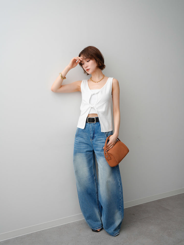 [SET]ツイストタンクトップ+ツイストタンクトップ(2set)
