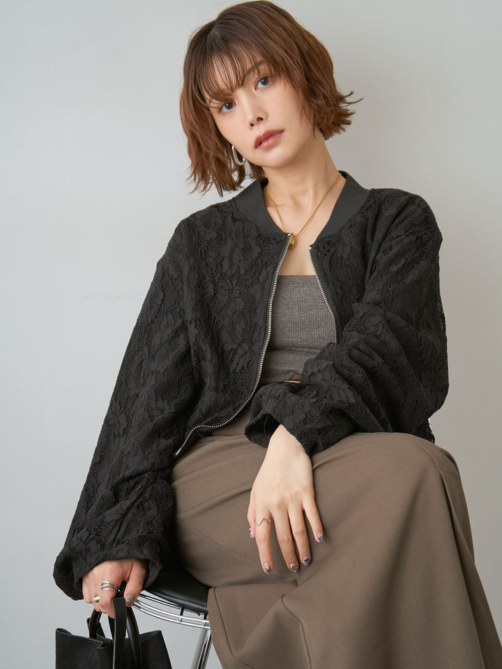 [SET]レースブルゾン+レースブルゾン(2set)