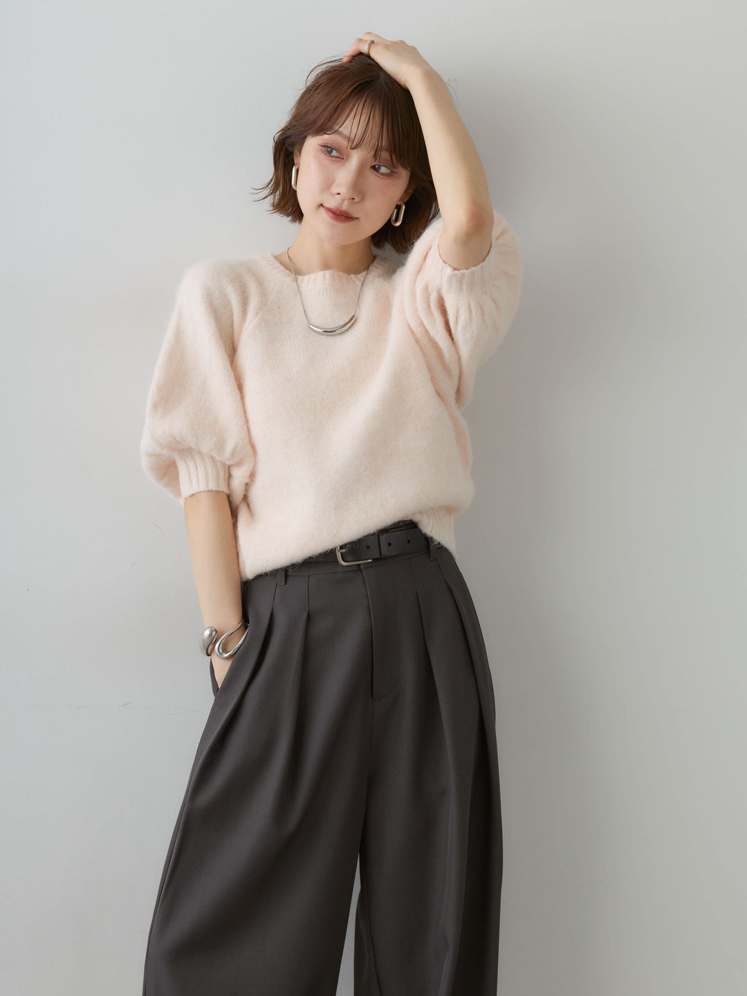 [SET]モヘアハーフプルオーバー+モヘアハーフプルオーバー(2set)