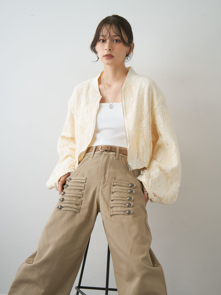 [SET]レースブルゾン+レースブルゾン(2set)