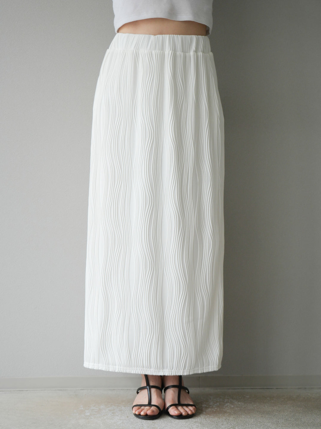 [予約]ウェーブパイピングタイトスカート/オフ