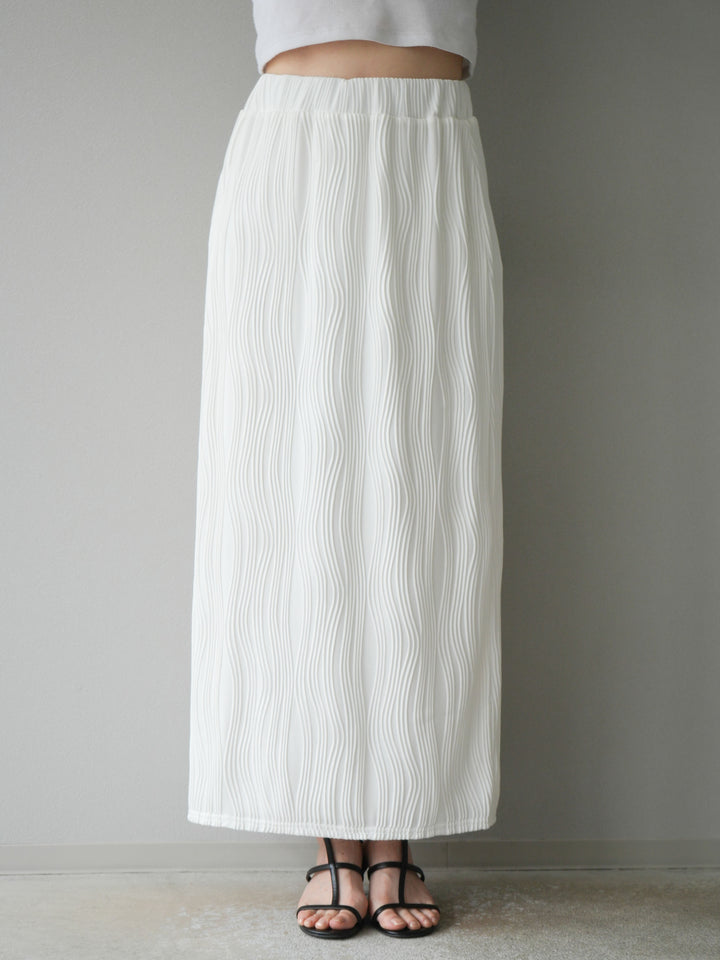 [予約]ウェーブパイピングタイトスカート/オフ