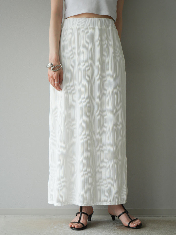 [予約]ウェーブパイピングタイトスカート/オフ