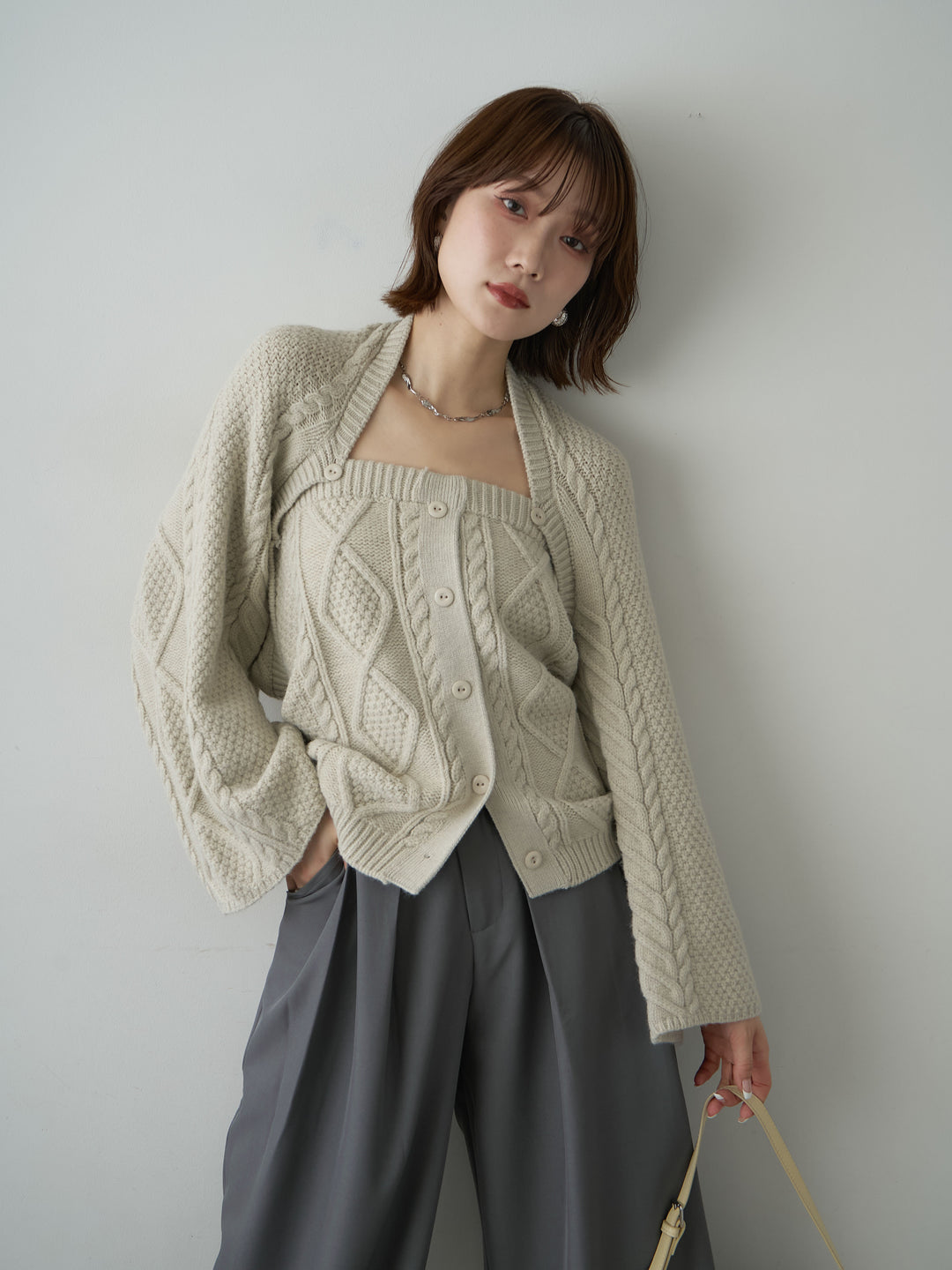 [SET]ケーブルベアトップ＆ボレロSET UP(2SET)+ケーブルベアトップ＆ボレロSET UP(2SET)(2set)