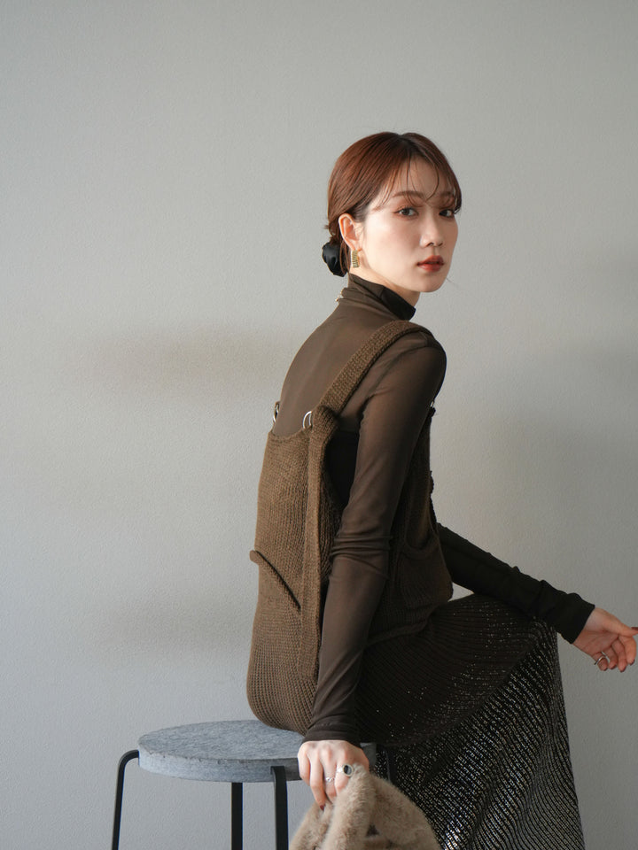 [予約]ニットビスチェ/coffeebrown
