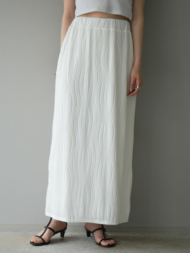 [予約]ウェーブパイピングタイトスカート/オフ