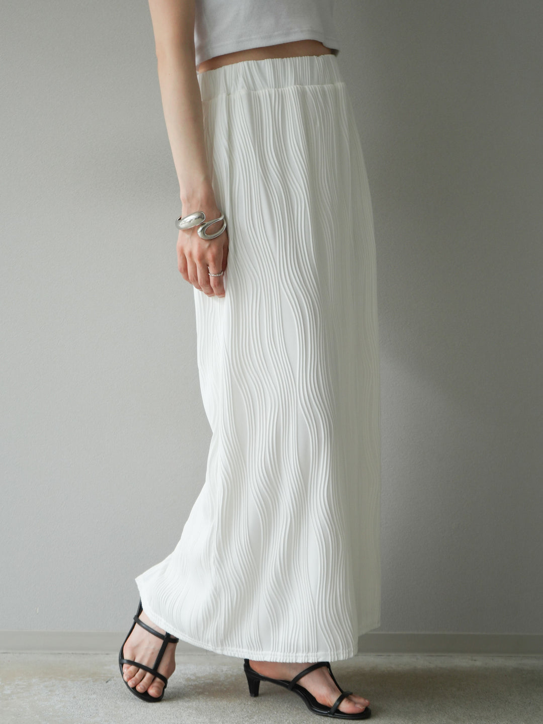 [予約]ウェーブパイピングタイトスカート/オフ