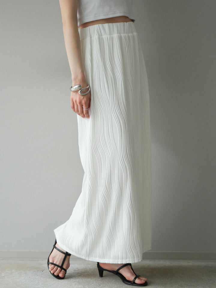 [予約]ウェーブパイピングタイトスカート/オフ