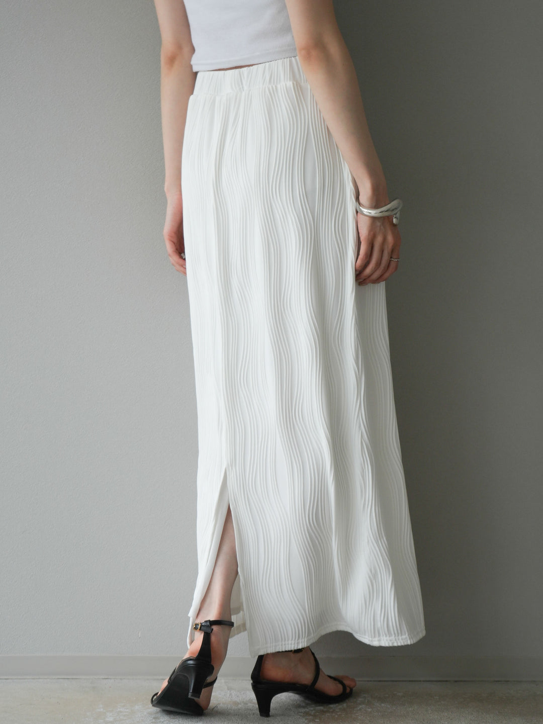 [予約]ウェーブパイピングタイトスカート/オフ