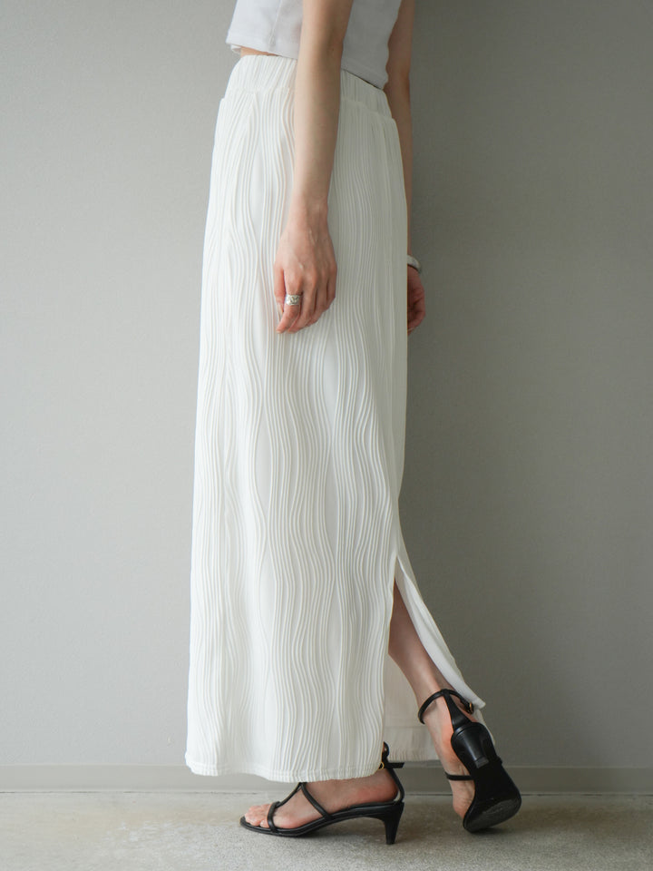 [予約]ウェーブパイピングタイトスカート/オフ