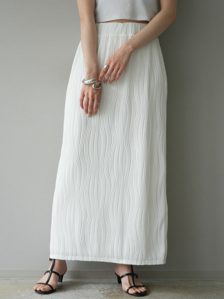 [予約]ウェーブパイピングタイトスカート/オフ