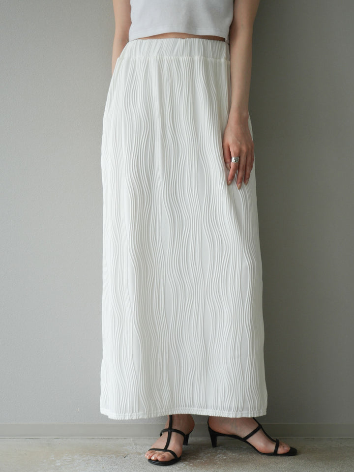 [予約]ウェーブパイピングタイトスカート/オフ