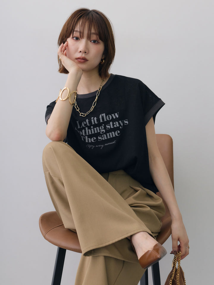 [SET]シアースラブバイカラーフレンチTEE+シアースラブバイカラーフレンチTEE(2set)