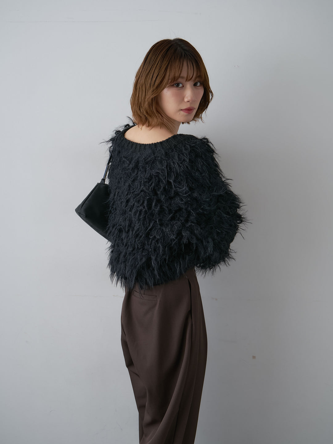 [SET]ループフェザークロップニットカーディガン+ループフェザークロップニットカーディガン(2set)